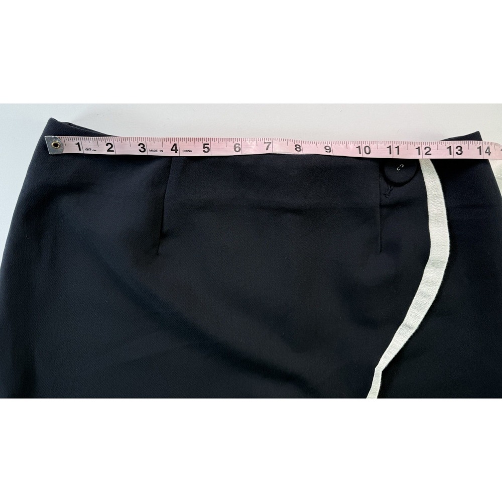 Anthropologie Maeve Scallop Skort US‎ Size 10 Black New - Picture 8 of 12